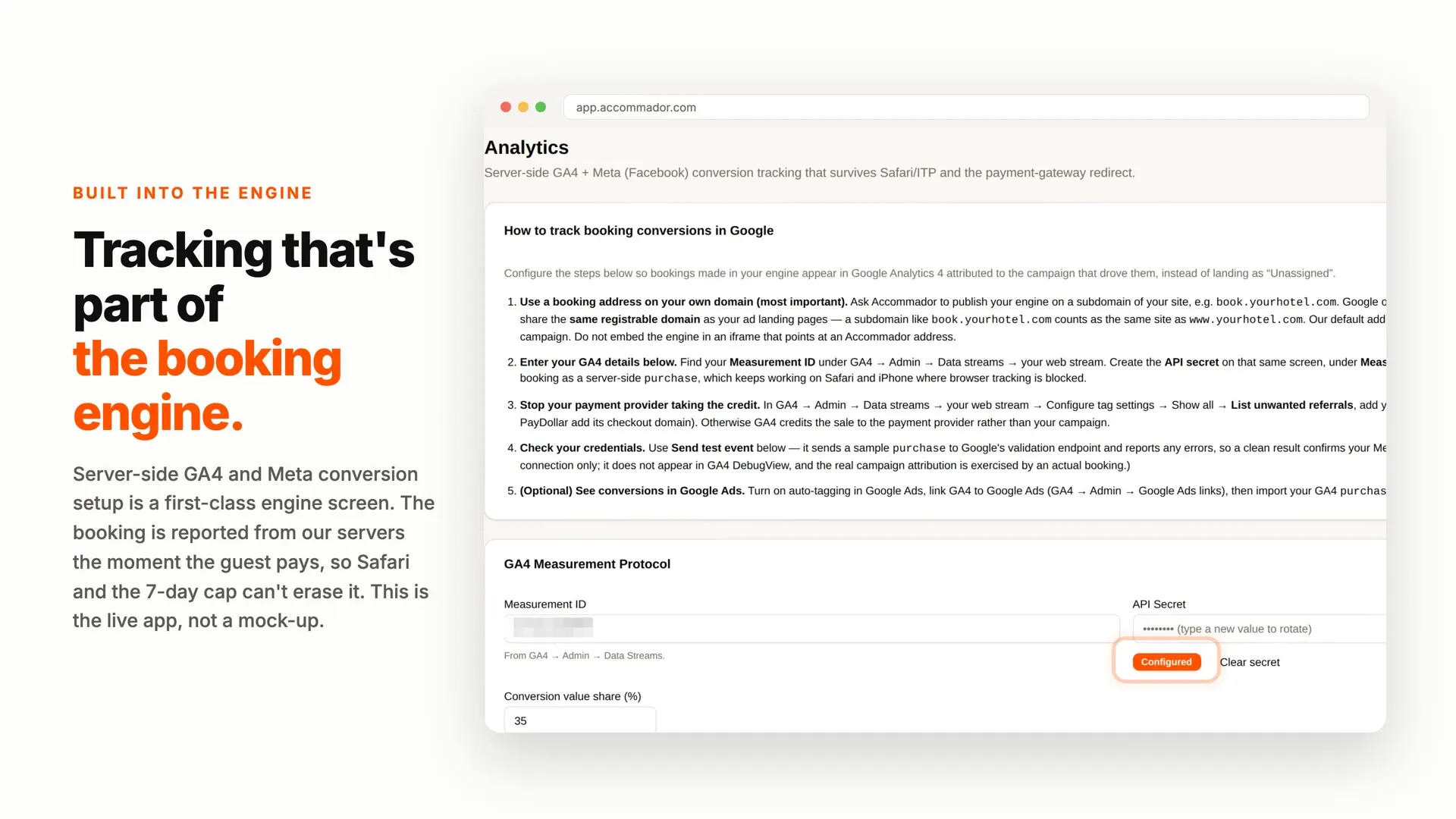 Preview of the Accommador Ad Tracking explainer