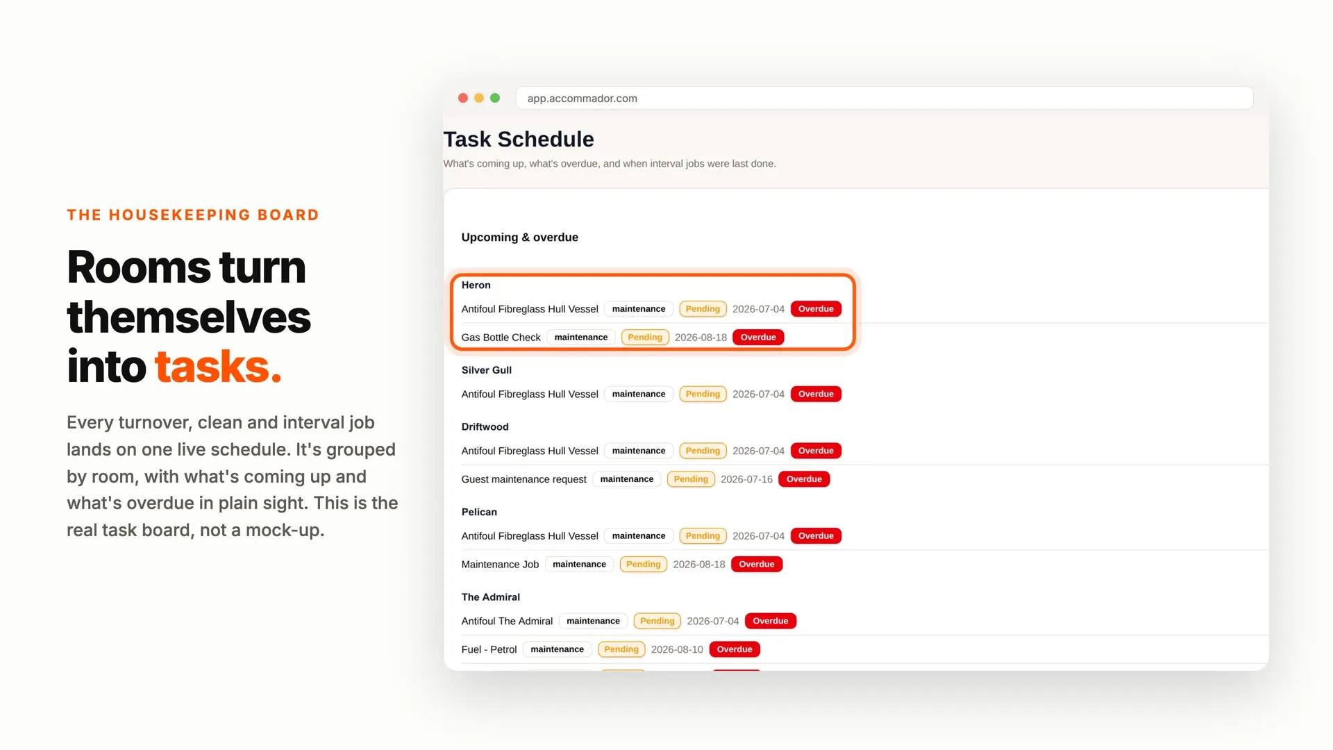 Preview of the Accommador Housekeeping explainer