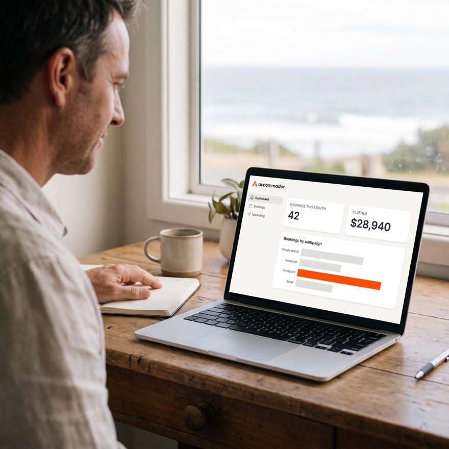 Know which ads actually bring bookings — Accommador for independent accommodation operators