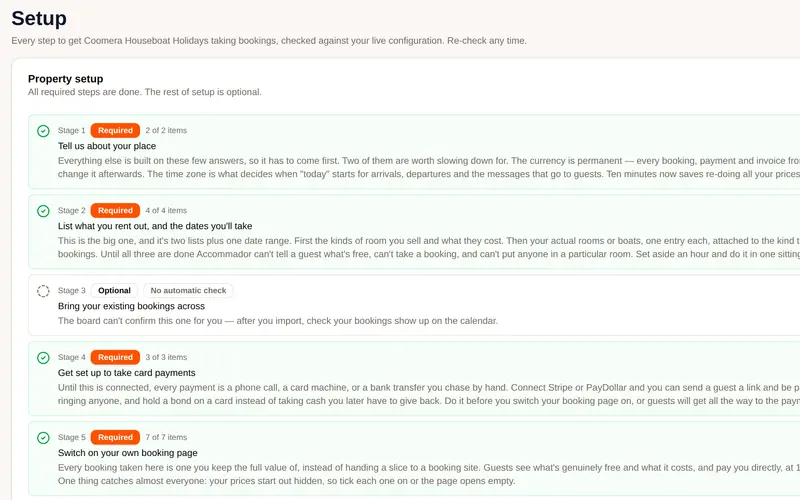 Onboarding & migration in Accommador