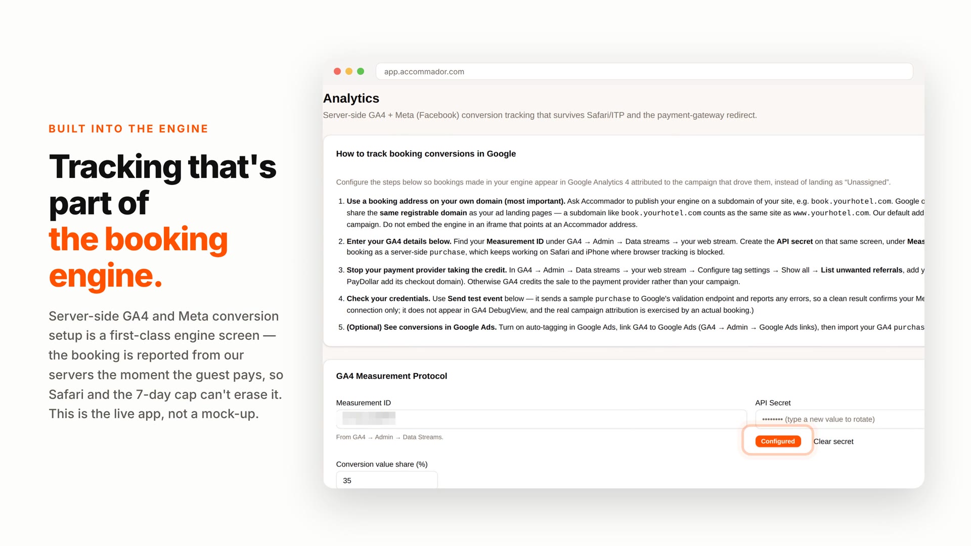 Preview of the Accommador ad tracking explainer