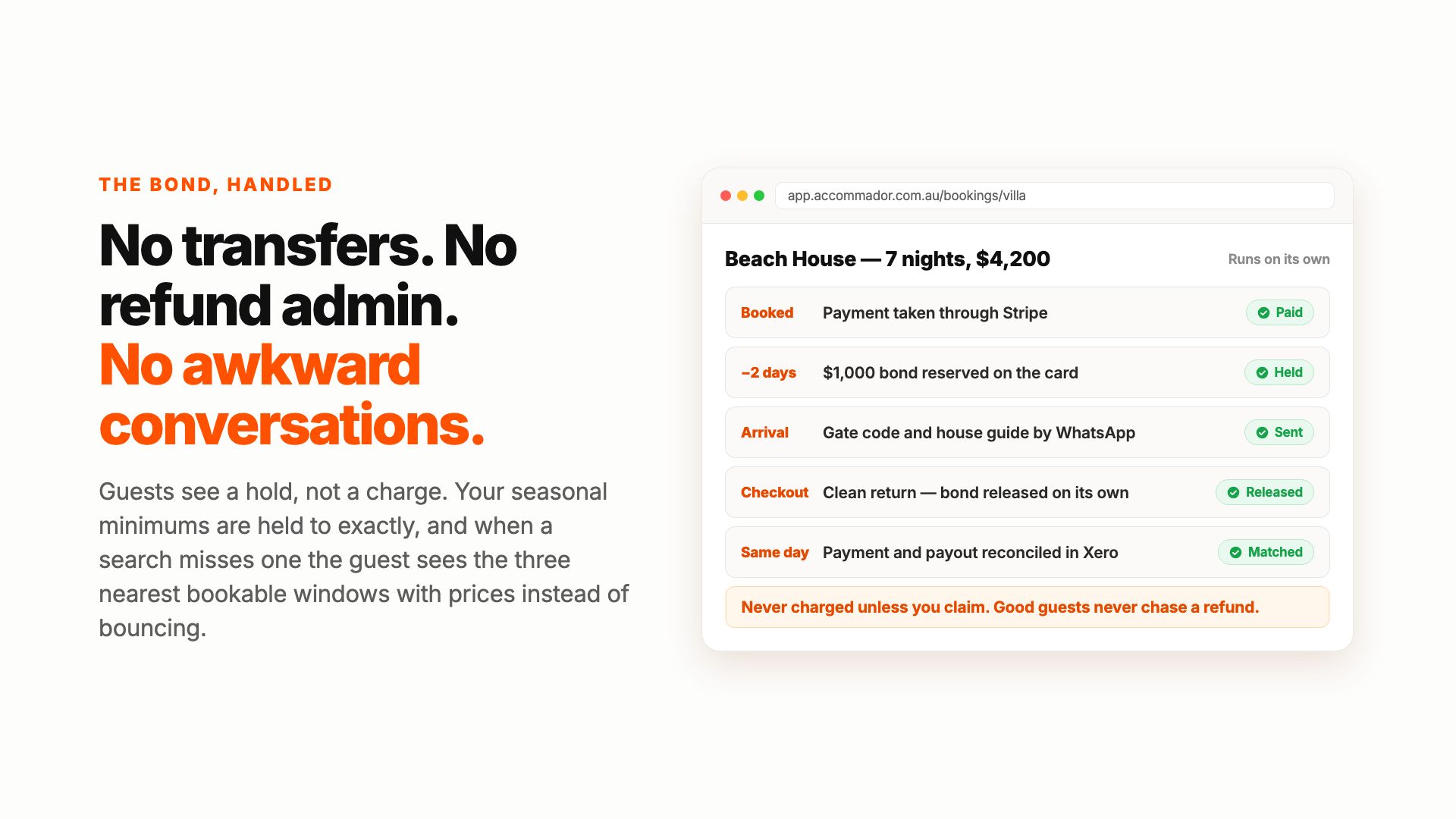 Preview of the Accommador villa booking software explainer